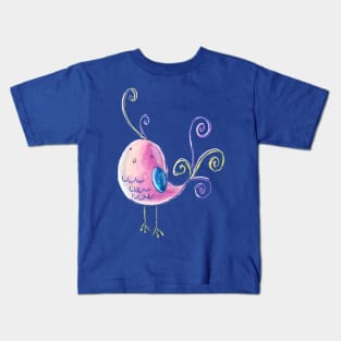 Cute Pastel Bird Kids T-Shirt